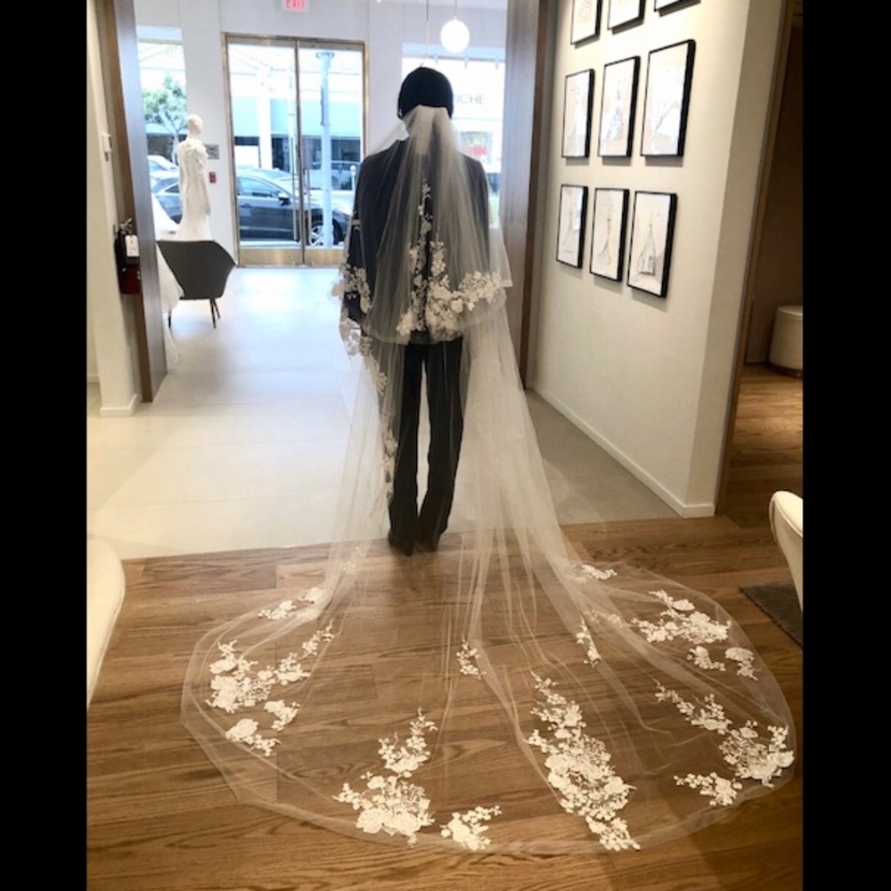 Pronovias cathedral veil v2932